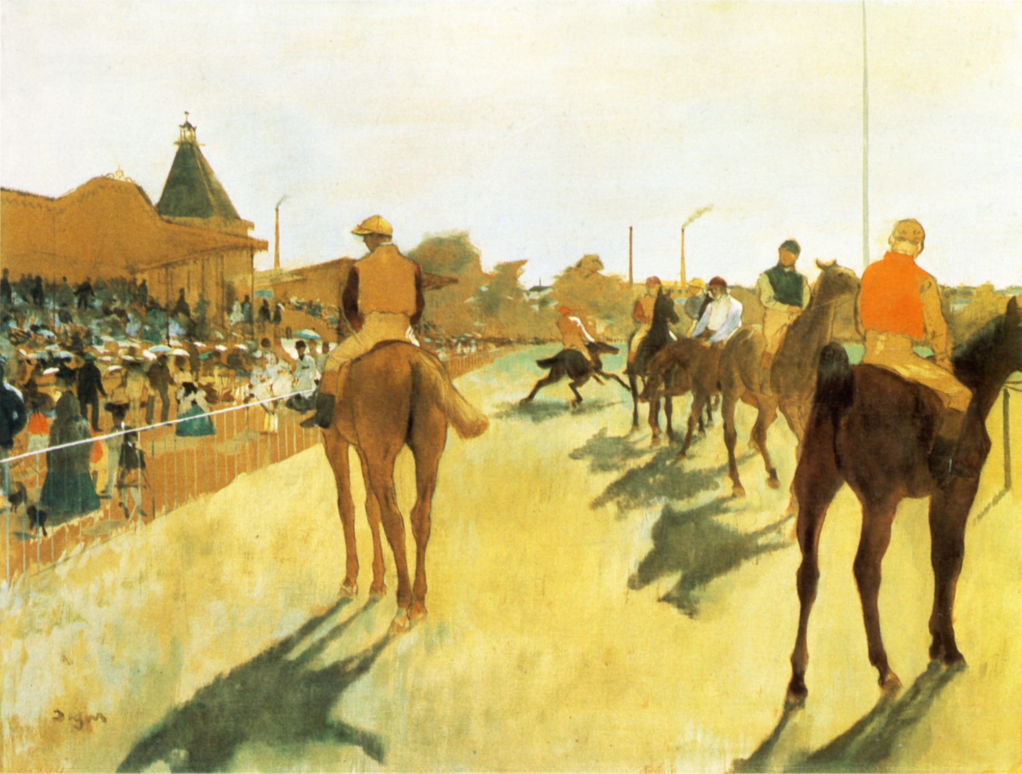 Racehorses before the Stands 1872